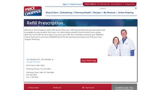 Refill Your Prescriptions Online | Price Chopper