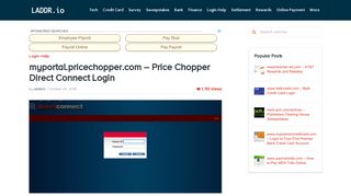 myportal.pricechopper.com - Price Chopper Direct Connect Login ...