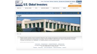Login - U.S. Global Investors