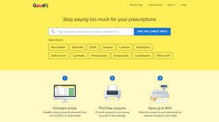 GoodRx: Prescription Prices, Coupons & Pharmacy Information