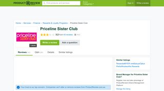 Priceline Sister Club Reviews - ProductReview.com.au