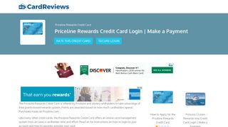 Priceline Rewards Credit Card Login | Make a Payment - Card Reviews