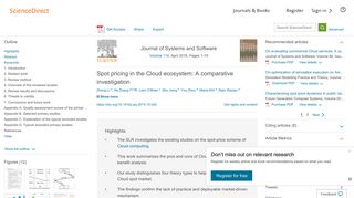 Spot pricing in the Cloud ecosystem: A comparative ... - Science Direct