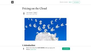 Pricing on the Cloud – Hadi Fadlallah – Medium