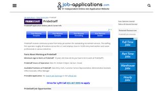 PrideStaff Application, Jobs & Careers Online - Job-Applications.com