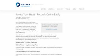 Access Your Health Records Online Easily and Securely - Prima ...