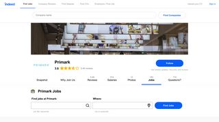 Jobs at Primark | Indeed.co.uk