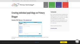 Creating individual pupil blogs on Primary Blogger | Primary Technology