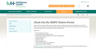 Patient Portal - Middlesex Hospital Primary Care