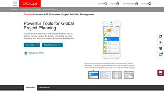 Primavera P6 Enterprise Project Portfolio Management | Oracle