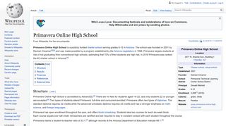 Primavera Online High School - Wikipedia
