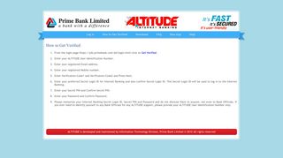 How to Get Verified - ALTITUDE | Internet Banking | Prime Bank ...