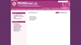 E-Banking Services : Prime Commercial Bank Ltd, Nepal