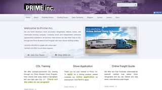 Prime Inc. (truck driving school - truck driving job - truck driver jobs)