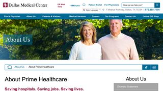 Dallas Medical Center | About Prime Healthcare