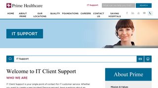 IT Support | Prime Healthcare Services | Top 10 U.S Health Systems