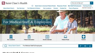 Medical Staff & Employees | Saint Clare's Health System