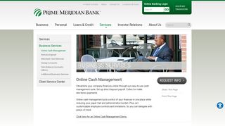 Online Cash Management | Prime Meridian Bank | Tallahassee, FL