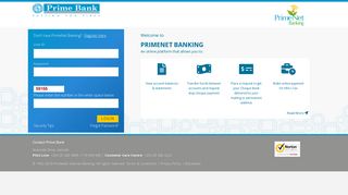 PrimeNet:Prime Bank Online Banking