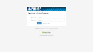 Login into Prime Systems