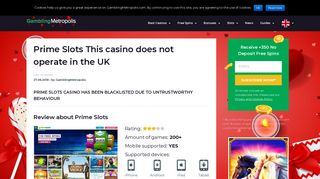 Prime Slots 10 SIGNUP FREE SPINS + £200 BONUS! - Casino Bonuses