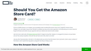 Should You Get the Amazon Store Card? - The Simple Dollar