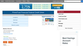 PrimeTrust Financial Federal Credit Union - Credit Unions Online