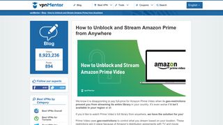 How to Unblock and Stream Amazon Prime from Anywhere - vpnMentor