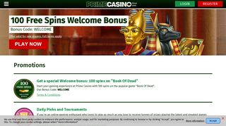 Promotions - Online Casino Slots | PrimeCasino