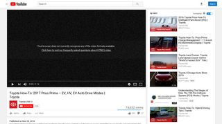 Toyota How-To: 2017 Prius Prime – EV, HV, EV Auto Drive Modes ...