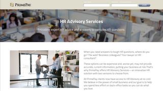 HR Advisory Services - Login | PrimePay