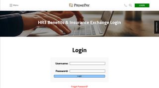 HR3 Benefits & Insurance Exchange Login | PrimePay