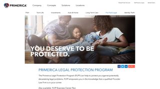 Primerica - Primerica Legal Protection Program