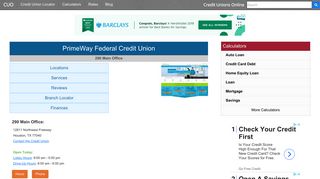 PrimeWay Federal Credit Union - Houston, TX - Credit Unions Online