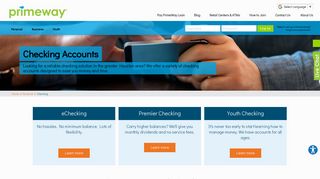 Checking Accounts | PrimeWay Federal Credit Union