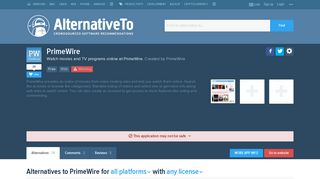 PrimeWire Alternatives and Similar Websites and Apps - AlternativeTo ...