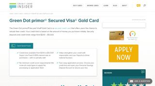 primor® Secured Visa Gold Card - Credit Card Insider