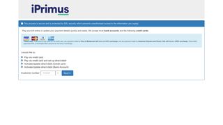 Primus bill payment