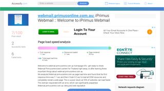 Access webmail.primusonline.com.au. iPrimus Webmail :: Welcome to ...