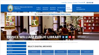 Digital Library - eServices of Prince William County, Virginia