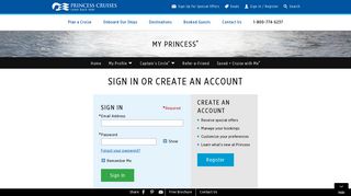Sign In - Princess Cruises - Princess.com