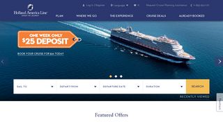 Holland America: Cruises, Cruise Ship Deals, Travel Cruises