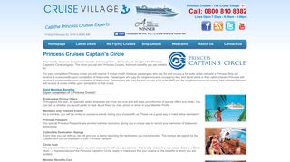 Princess Cruises Captains Circle Member Benefits