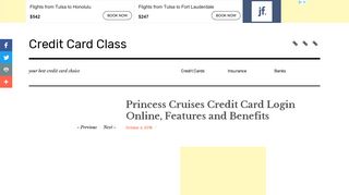 Princess Cruises Credit Card Login Online | CreditCardClass