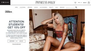 Princess Polly Unidays Student Discount Codes