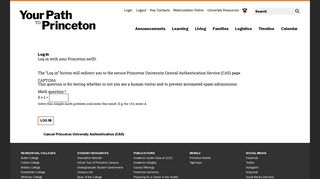 User account | Your Path to Princeton