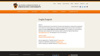 TigerNet - Login - Princeton University