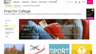 Prep for College | College Advice | The Princeton Review