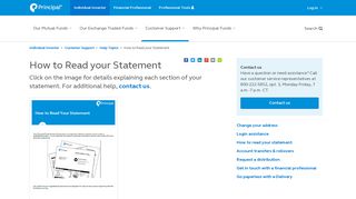 How to Read your Statement | Principal Funds