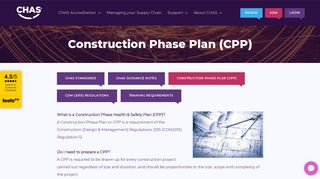 Construction Phase Plan (CPP) | CHAS